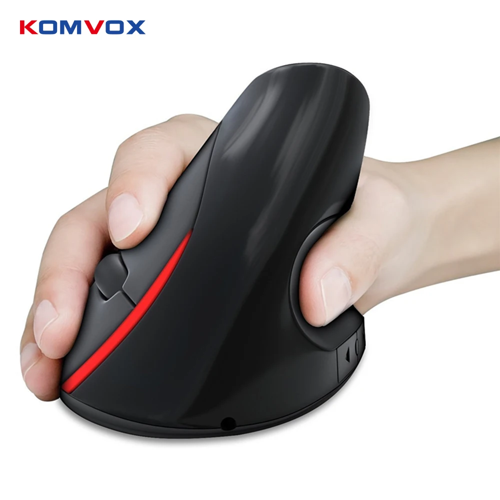 Rechargeable Wireless Vertical Mouse Ergonomic design 5 Buttons 2400DPI 2 4G Optical Gaming Mice For Laptop