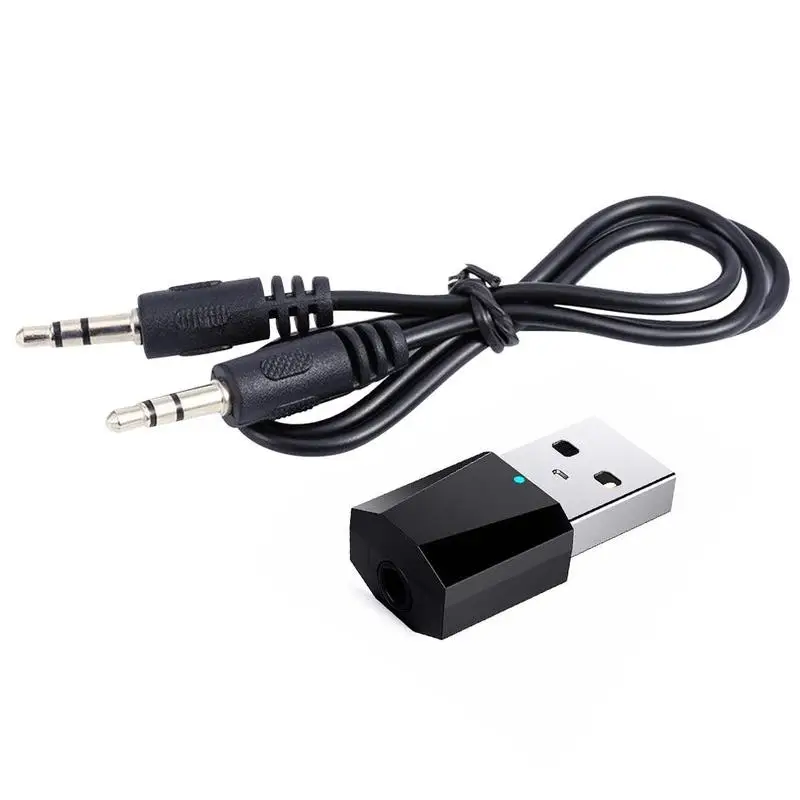 Беспроводной USB 4 0 AUX Bluetooth автомобильный Мини музыкальный приемник адаптер
