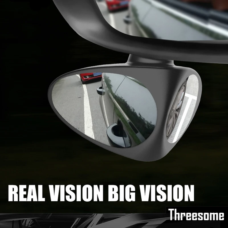 Srxtzm 1pcs Car Blind Spot Mirror Wide Angle Mirror 360 Rotation 