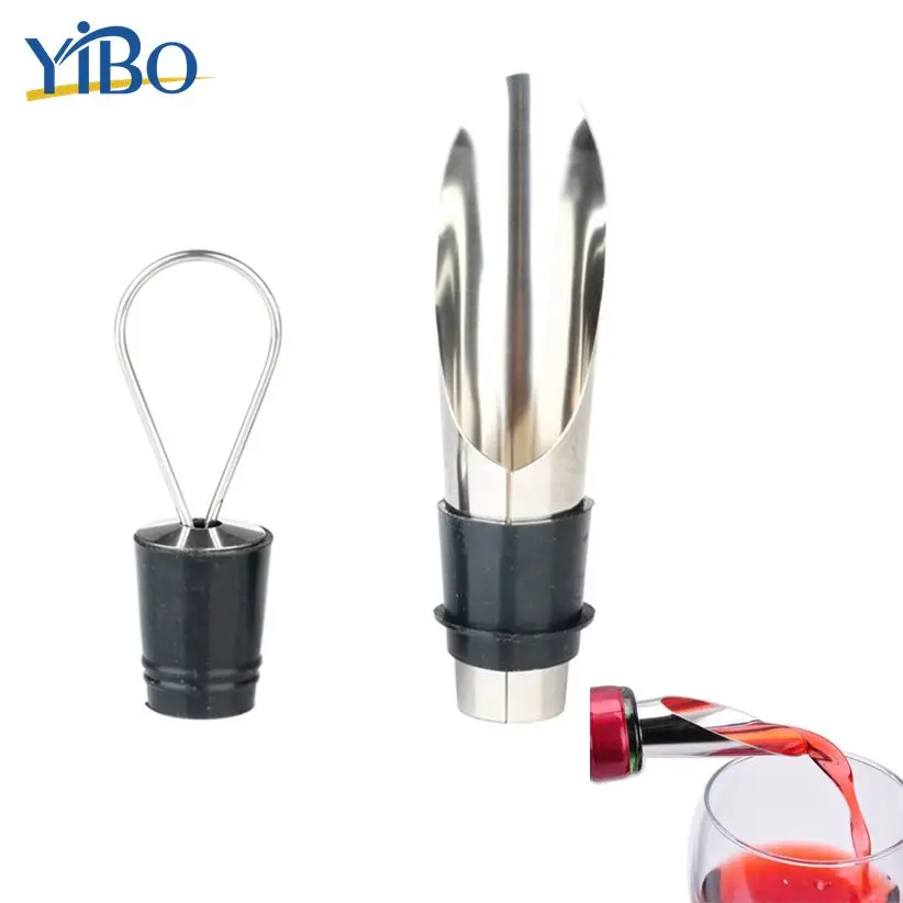 

1Pc Classic Stainless Steel Wine Pourer Bar Liquor Spirit Free Flow Bottle Pour Spout Stopper Cap Bar Accessories Drop Stop