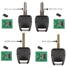 2 Bottoni 433 mhz chiave A Distanza Per Vauxhall Opel Astra Vectra Zafira HU43/HU100/YM28/HU46 Lama transponder Chip di ID40 chiave Originale