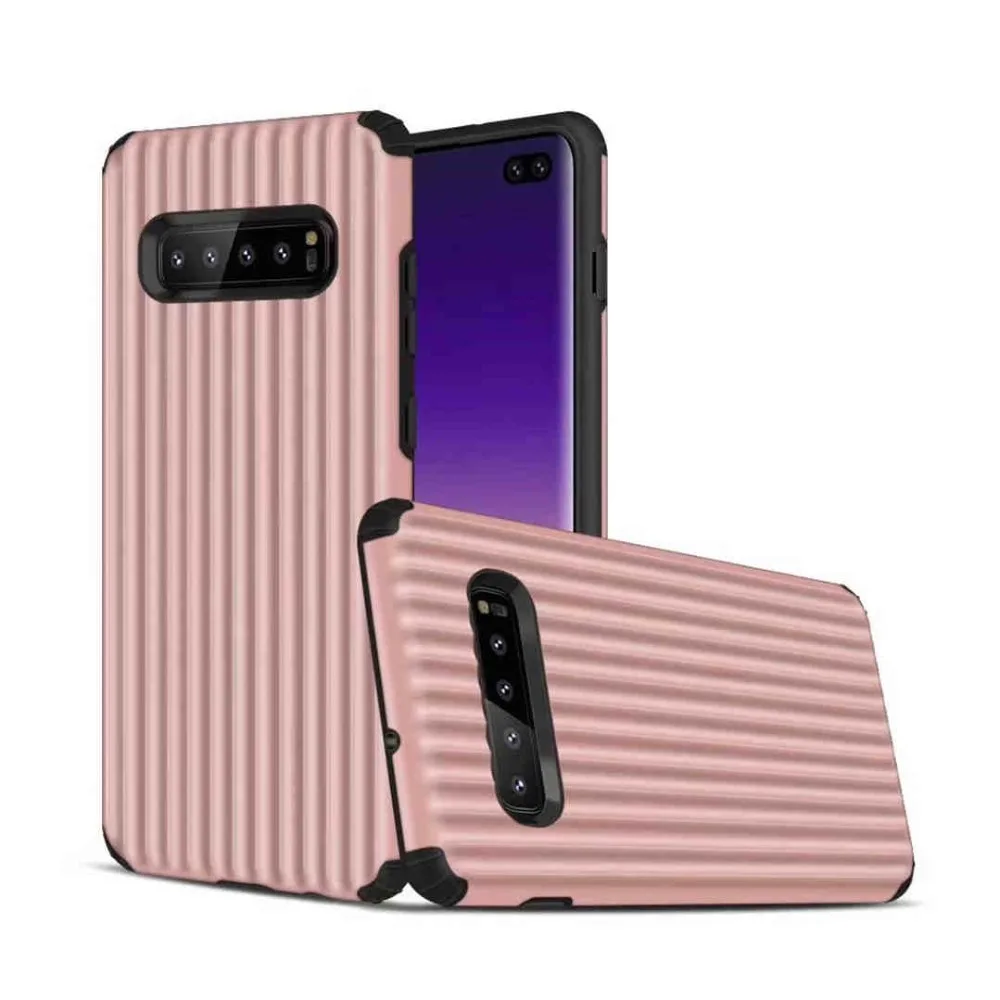 

IMIDO Fashion Suitcase Phone Case For Samsung Galaxy S10 S9 S8 Plus Silicon TPU+PC Back Cover For Samsung Note9 8 S10E Coque