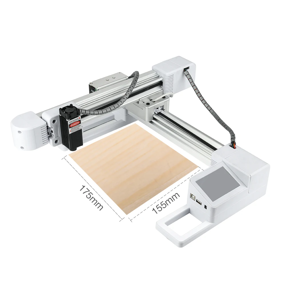 3W/7 Вт USB офсетный фрезерный станок для дерева площадь 155x175 мм DIY принтер логотипа большая мощность CNC лазерная гравировка резьба машина