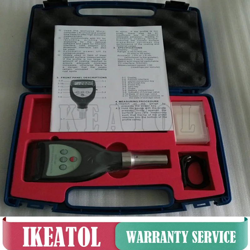 Portable SRT 6223 Digital Surface Profile Gauge Roughness Tester Meter