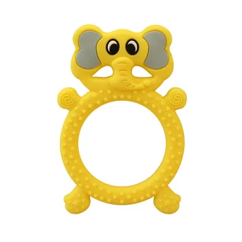 

NICEXMAS 2pcs Toys Cute Colorful Creative Funny Silicone Frog Teether for Infant Baby Newborn
