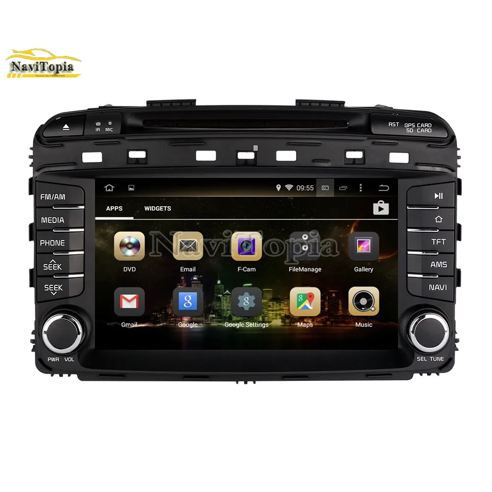 Perfect NAVITOPIA 8inch 4G RAM 64G ROM PX6 Six Core Android 9.0 Car DVD Multimedia Player GPS Navigation for Kia Sorento 2015 2016 2017- 8
