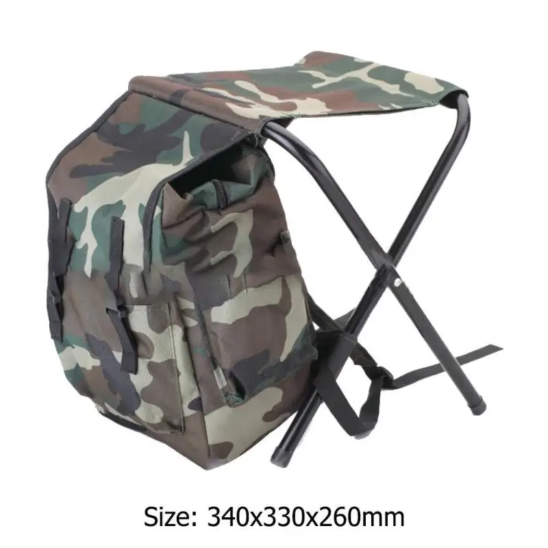 Кемпинг, складной стул для альпинизма, рыбалки оптовой складной стул с сумкой для хранения камуфляж Цвет