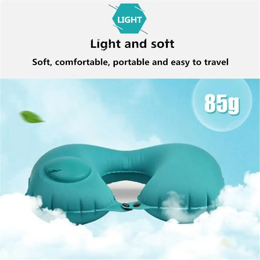 HobbyLane портативная Автоматическая надувная u-образная подушка для шеи надувная подушка для отдыха
