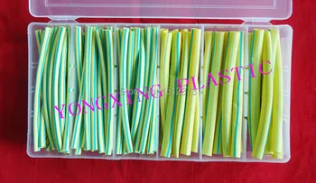 

90pcs/box 3.0/4.0/5.0mm high quality yellow-green heat shrink tubing shrink ration 2:1 for wire cable