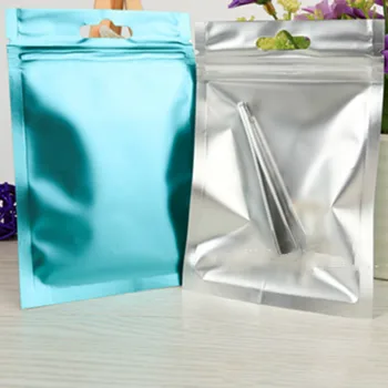 

Ferimo 100pcs Data wire electronic part packing bag zip lock seal storage bags translucent plastic pouch with handle package