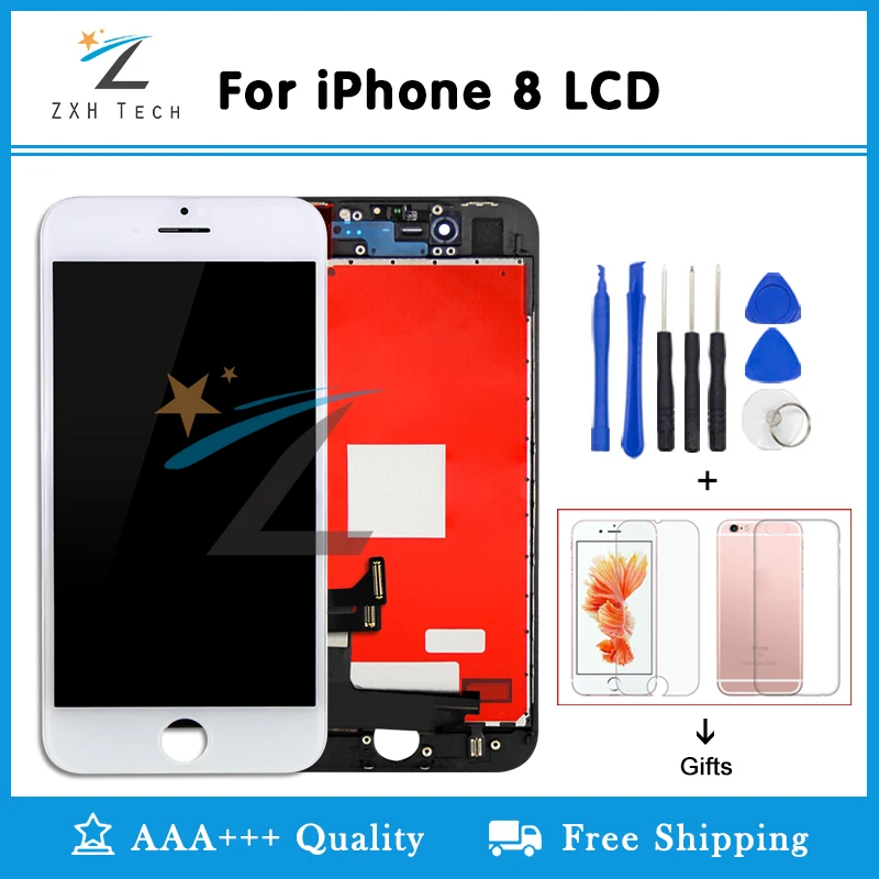 

Alibaba China Grade AAA for iPhone 8 LCD Display 8P Screen Replacement Lens Pantalla with 3D Touch Digitizer Free Ship and Gifts