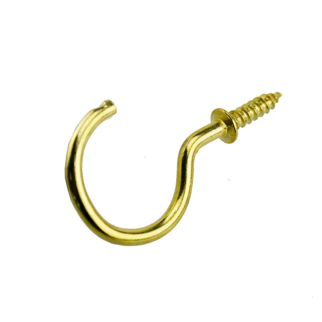 100pcs 7 8 Copper Plated Cup Hooks Eyes Vinyl In 100pcs 7 8 Copper Plated Cup Hooks Eyes Vinyl In For Ceiling Mobiles Wind Chimes Lanternore