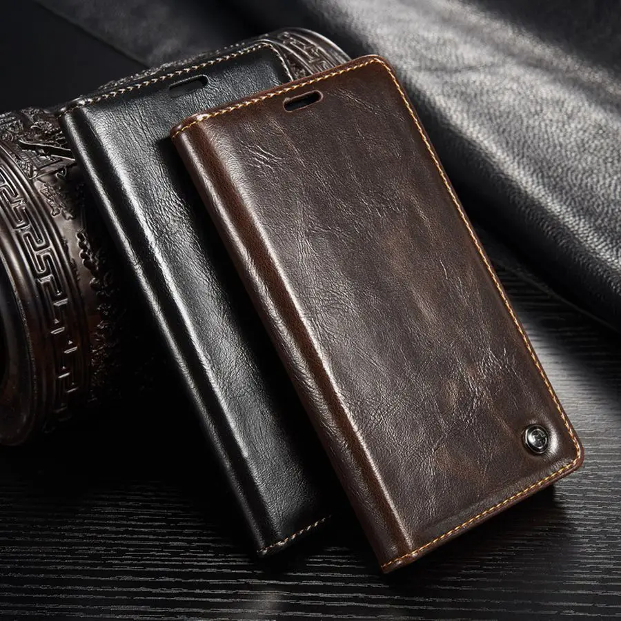 

CaseMe Leather Phone Cases sFor Fundas Huawei P10 case For Huawei P10 Lite case Coque Magnetic Flip Wallet Protective Cover