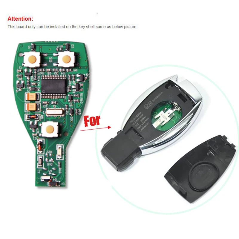 Пульт дистанционного управления NEC для Mercedes BGA Smart Key Fobs 315Mhz 3 кнопки (подходит