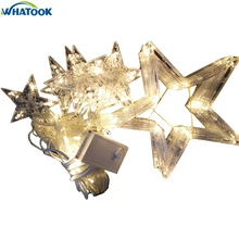 2 м Водонепроницаемый led сосулька освещения 12 звезда привела Шторы огни строки свадебные украсить дом освещения х 50 шт