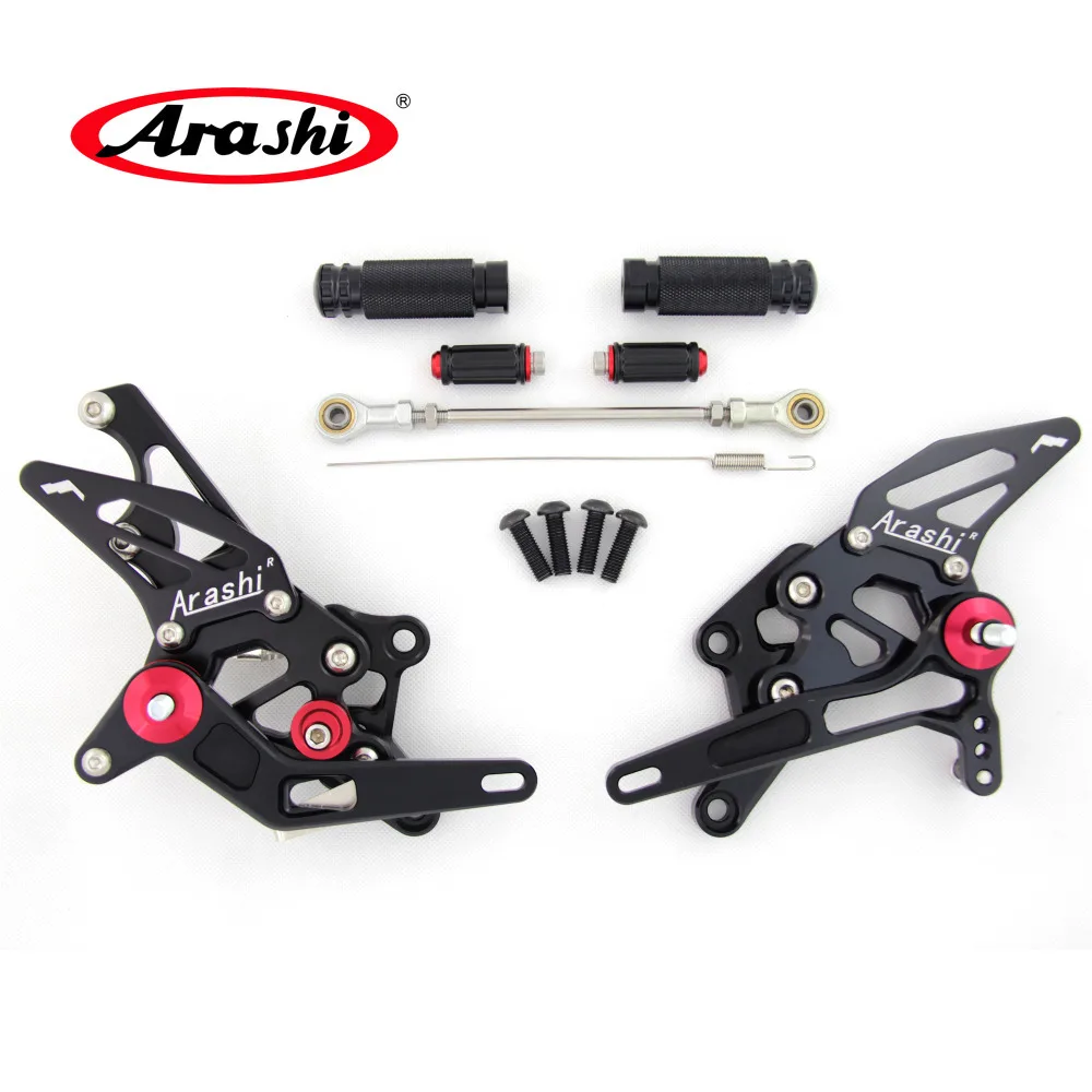 Arashi CNC мотоцикл регулируемая подножка для YAMAHA YZF R3 R25- YZF-R3 YZF-R25 подножки