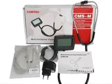 Fast Shipping and Drop Shipping Multi-function Visual Stethoscope+ free SPO2 Probe Wave Electronic Stethoscope