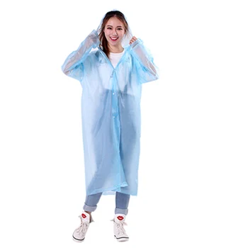 

Thickened Travel Raincoat Disposable For Children Hooded Rain Gear Women Poncho Chubasquero Clear Impermeable Poncho 40YY0091
