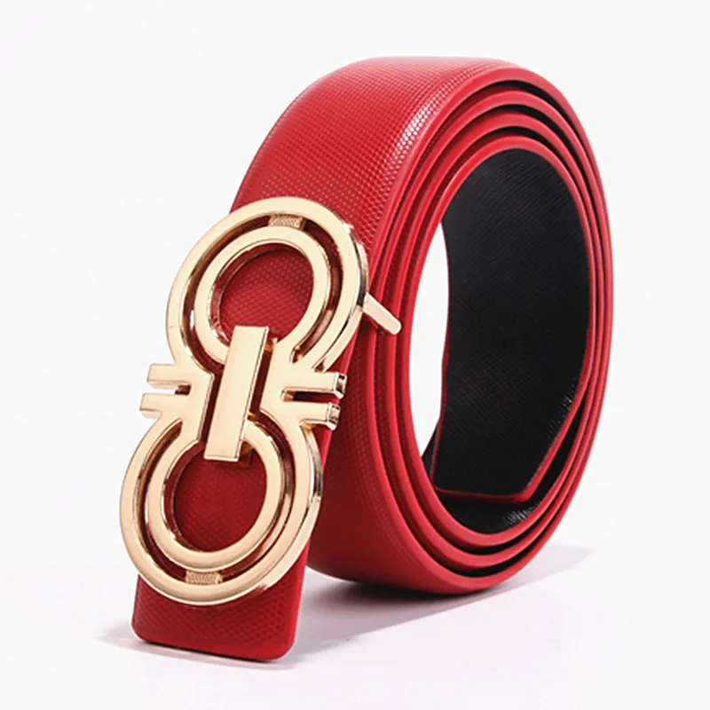 

100% high quality women's young designer belts genuine leather belt 8 buckle casual fashion g belt luxury brand belt h