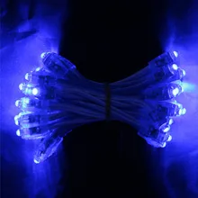 50 шт. Водонепроницаемый светодиодный светильник диаметром 9 мм белый/красный/желтый/синий/зеленый лампы модули для наружной рекламы буквы задний светильник