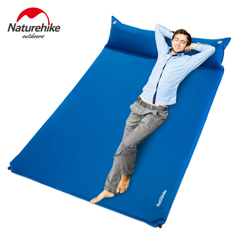 

Naturehike outdoor camping Double automatic inflatable mat moisture-proof pad picnic mat Widening thickening pads