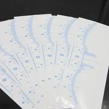 Одноразового использования, для микроблейдинга Точная линейка Перманентный макияж tebori бровей инструменты для моделирования татуировки измерительные линейки стикер