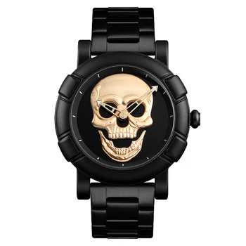 

Quartz Watches Men Alloy Creative Strap Male Clock Personality Novelty 30 Meters Waterproof Watch Relogio Masculino SKMEI 2018