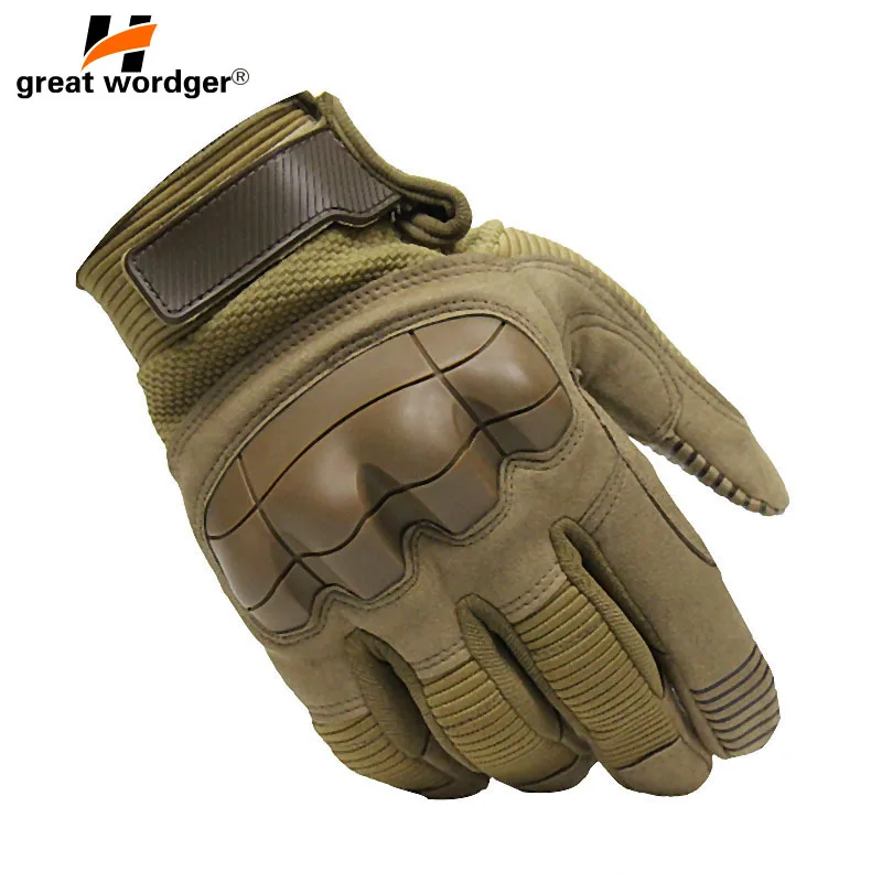 

Outdoor Tactical Gloves Full Finger Sports Hiking Cycling Military Men's Gloves Airsoft Anti-Skid Rubber Hard Knuckle Mittens