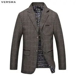 Versma новая полосатая мужской костюм пиджак TERNO masculino Slim Fit Blazer куртка Костюмы Пиджаки для женщин праздничная одежда Для мужчин Блейзер