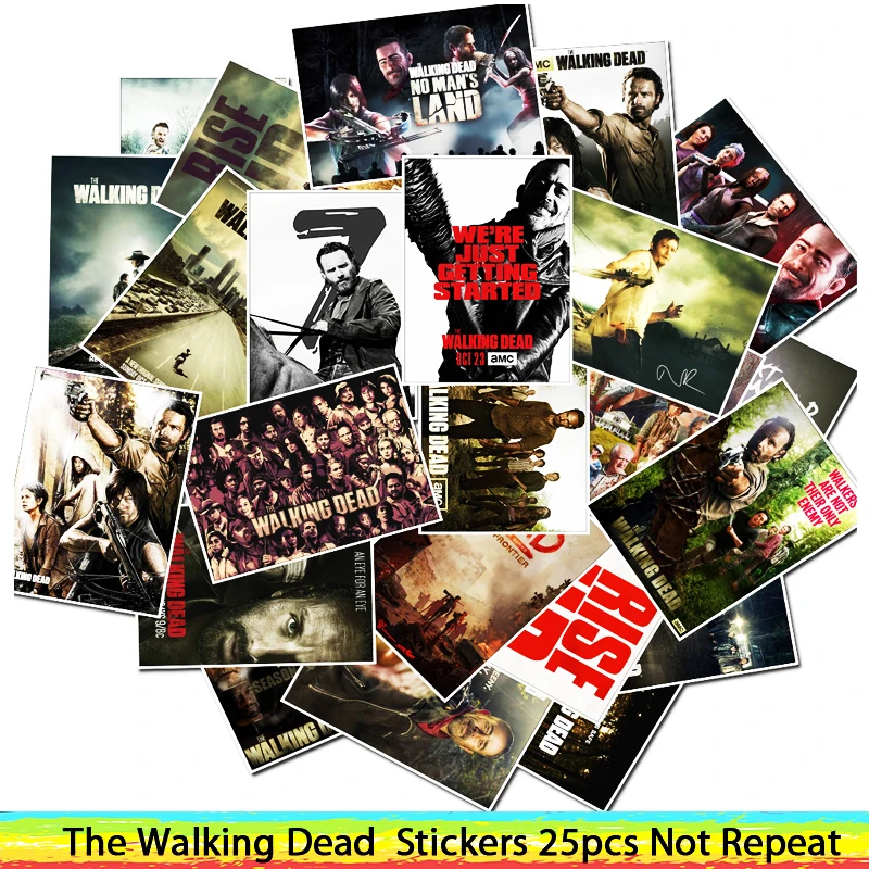 25 Pcs The Walking Dead Sticker For Guitar Suitcase Fridge Laptop Stickers Waterproof Toy huismerk kopen in de aanbieding 25 Pcs The Walking Dead Sticker For Guitar Suitcase Fridge Laptop Stickers Waterproof Toy huismerk kopen in de aanbieding