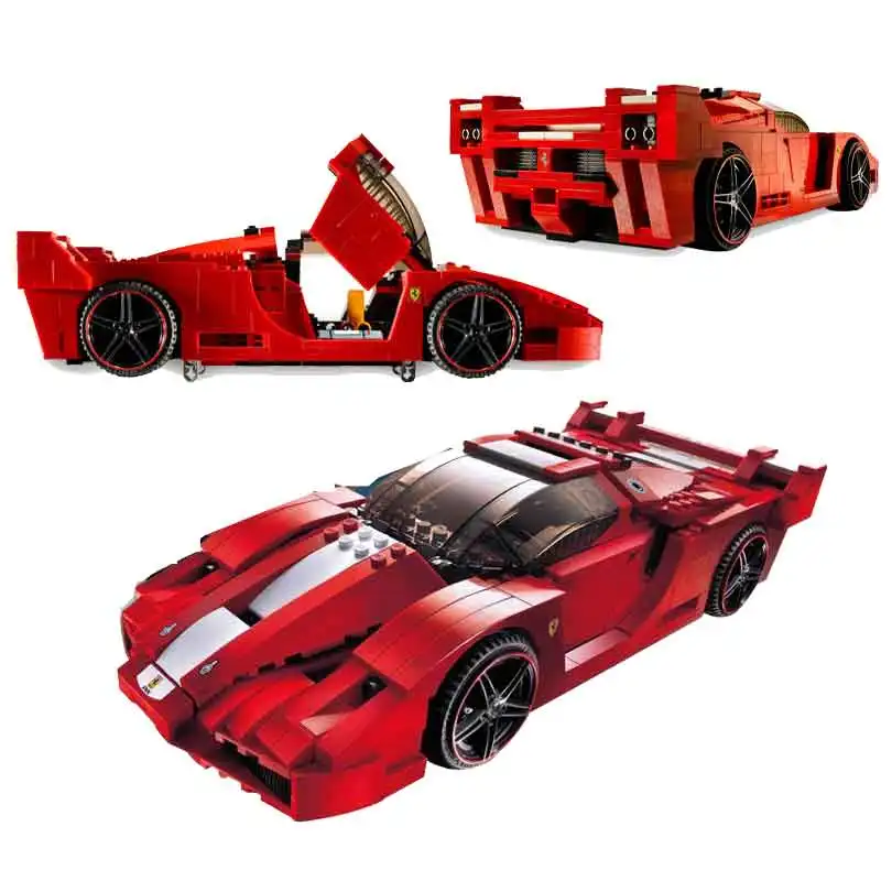 

Genuine Creative Series The Out of Print Racing Car Model Building Block 632Pcs Bricks Children Gifts d 8156