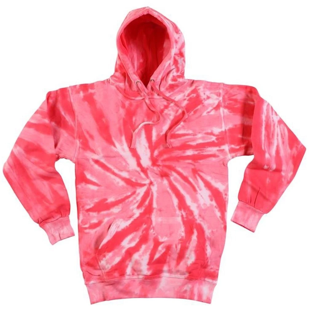 PINK CORAL TORANDO SWIRLS HOODED SWEATSHIRT ADULT MED  winter hoodie jacket NEW