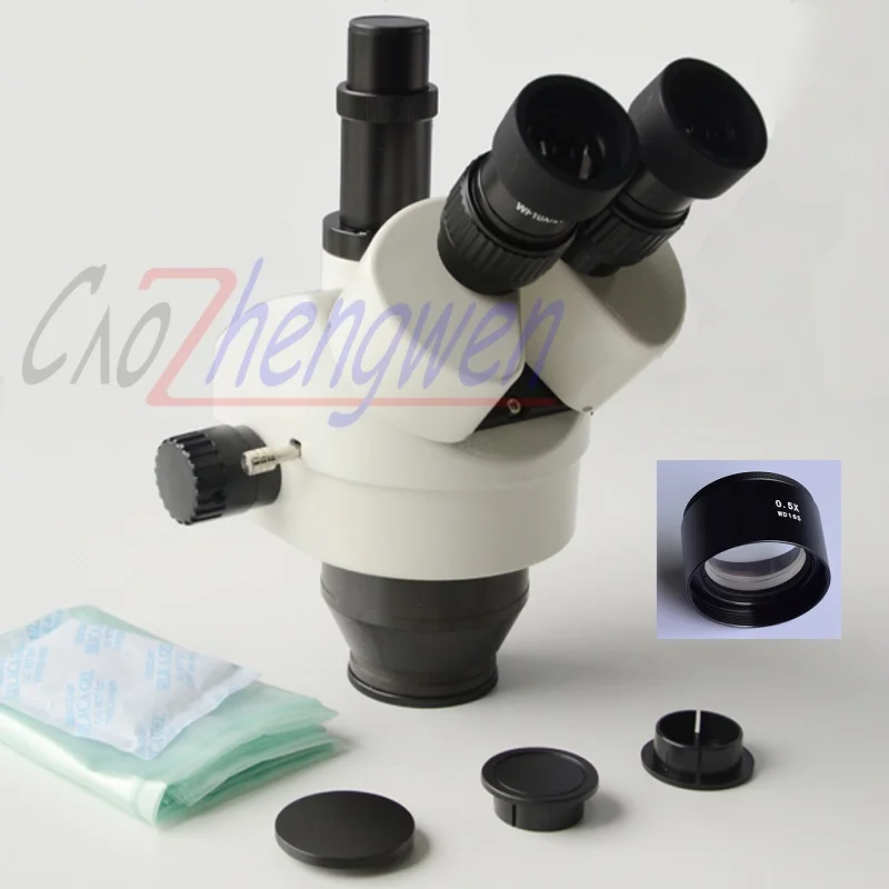 FYSCOPE 3.5X 45X Trinocular Zoom Stereo Microscope Head SZM0.5X lensin