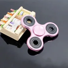 2017 New Black Tri font b Spinner b font Fidgets Toy Metal EDC Sensory Fidget font
