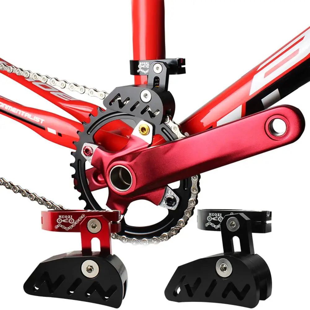 Горный шоссейный велосипед однодисковый цепной направляющий положительный и отрицательный стабилизатор зубов Передняя цепочка для часов велосипедная цепь цепная направляющая