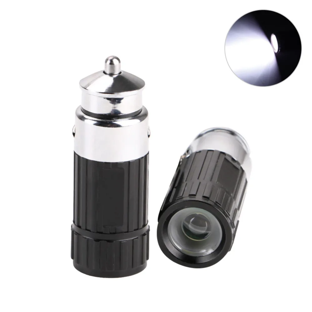 Portable Cigarette Lighter Flashlight Built in Rechargeable Battery Car
