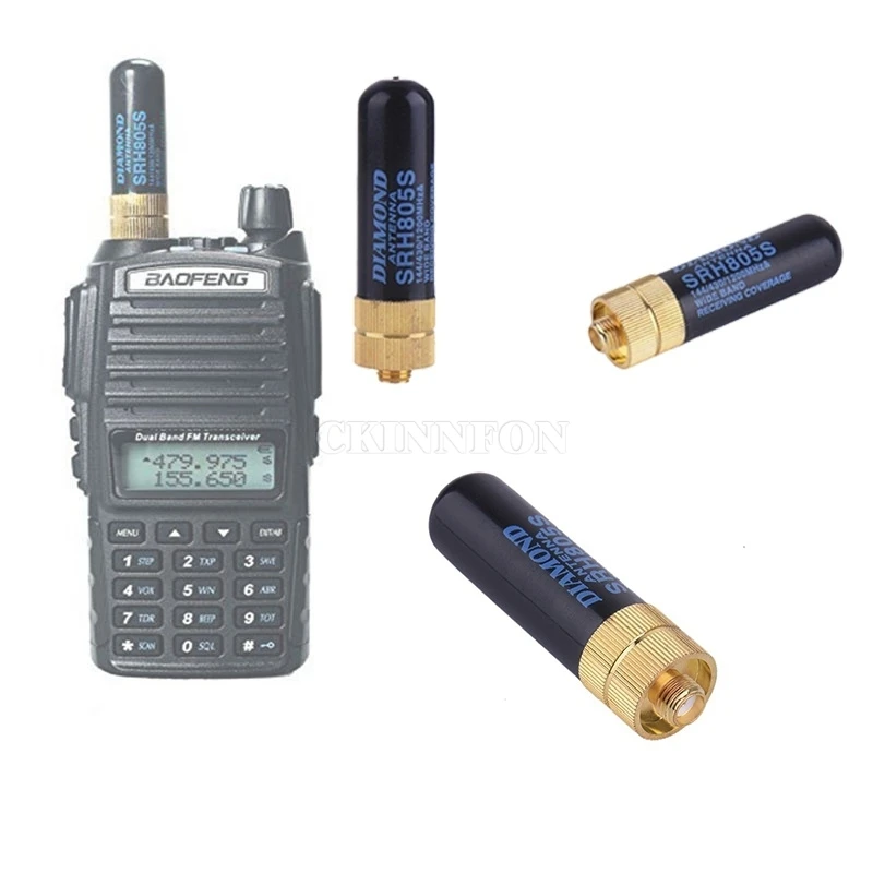100 шт./лот 4,5 см SMA-двухдиапазонная антенна для BAOFENG UV-5R BF-888S радио
