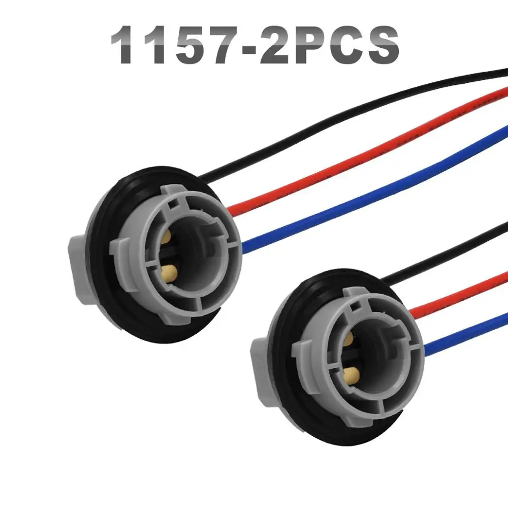 JGAUT 2 шт. лампы разъем электросети T5 1156 7440 3156 1157 7443 3157 для автомобильных фар разъем удлинитель лампы - Цвет: 1157