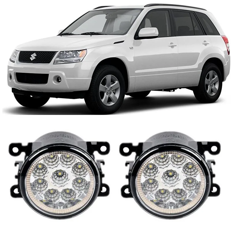 Car Styling For SUZUKI GRAND VITARA II JT 2005 2015 9 Pieces Leds Fog