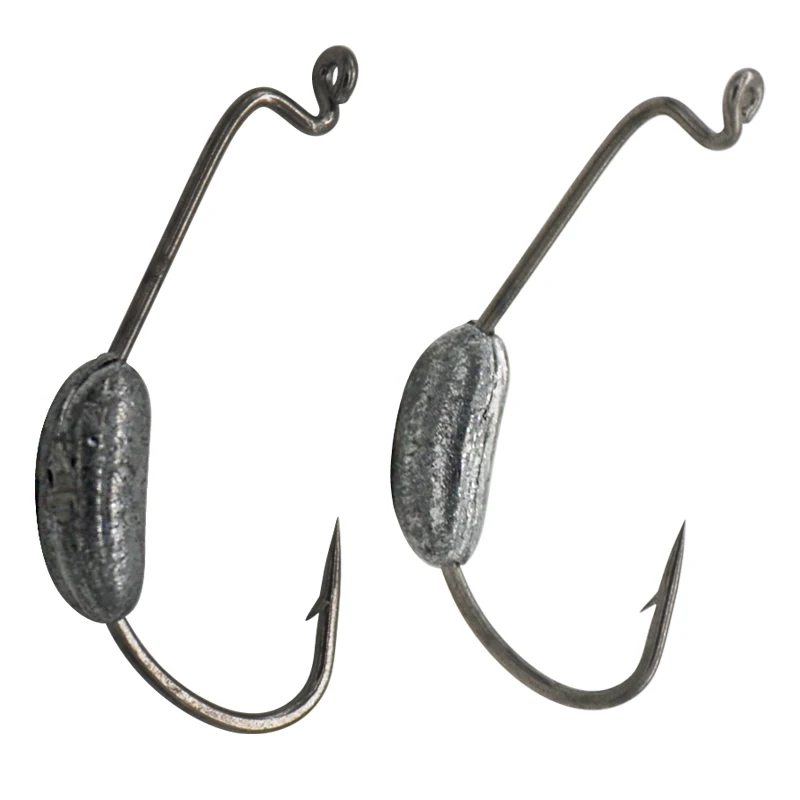 Wholesale 20Pcs Lead Weight Crank Hook Fishing Hooks Jig Fishhook For