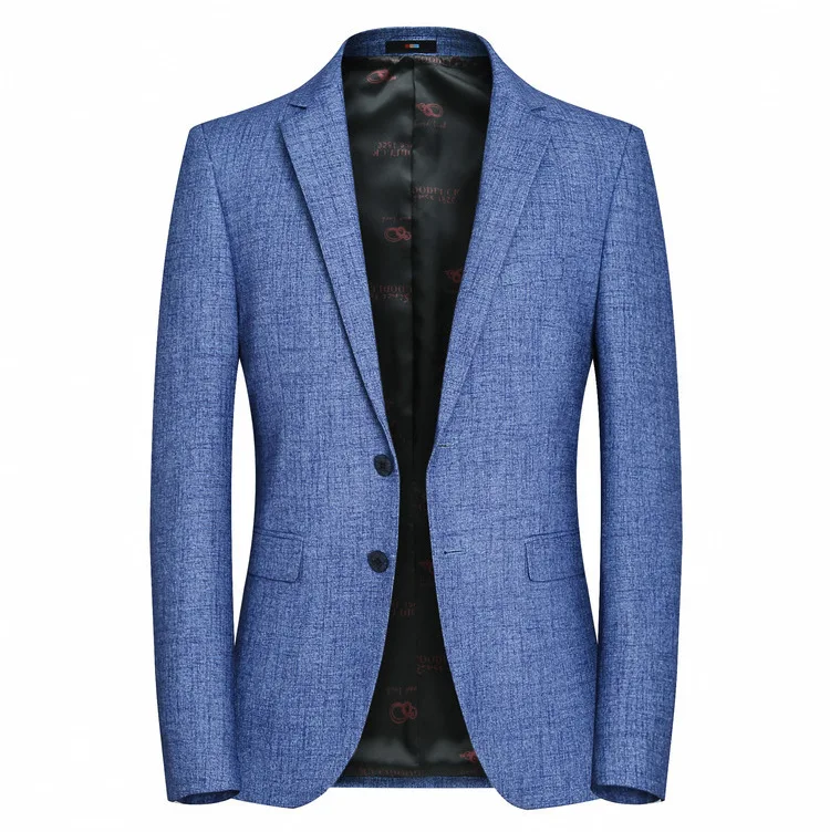 JZ главный джентльмен пиджак деловой стильный блейзер для мужчин Slim Fit Блейзер Masculino официальный Блейзер Куртки две кнопки