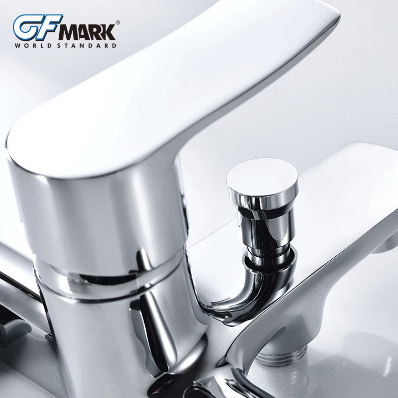 GFmark латунный душевой набор, кран для ванной комнаты, настенный кран для ванной, смеситель для раковины, ручной распылитель, набор с душевой насадкой