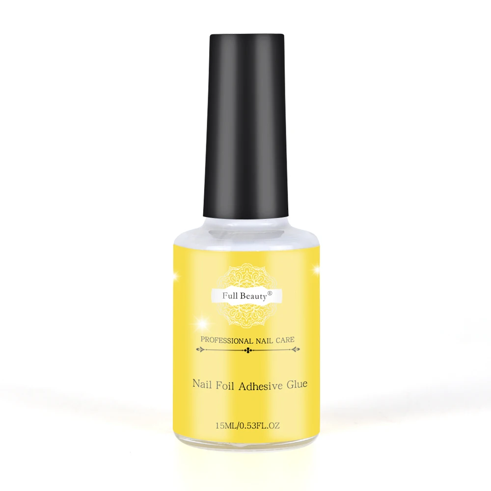15ml Nail Glue For Transfer Foil Semi-Permanant Varnish For Adhesive Sticker Starry Paper Printing Wraps UV LED Manicure Lacquer 2