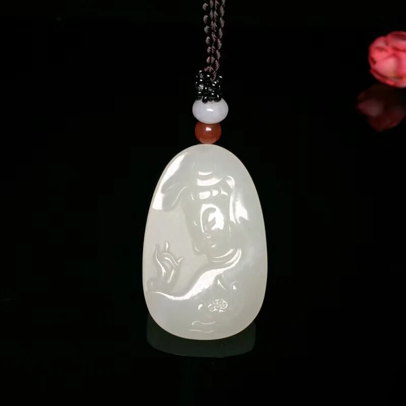 Кулон H30 # Hetian jade Guanyin | Украшения и аксессуары