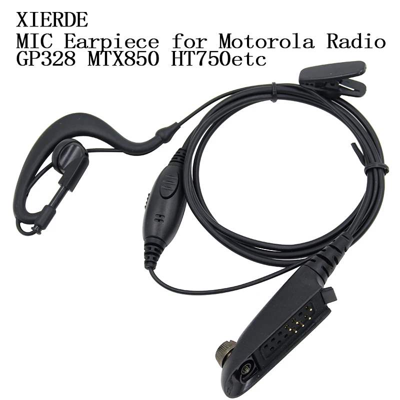 XIERDE Walkie Talkie Mic Ear hang наушники для Motorola Radio HT750 HT1250 GP328 GP329 GP340 GP380 MTX850 PRO5150 | Мобильные