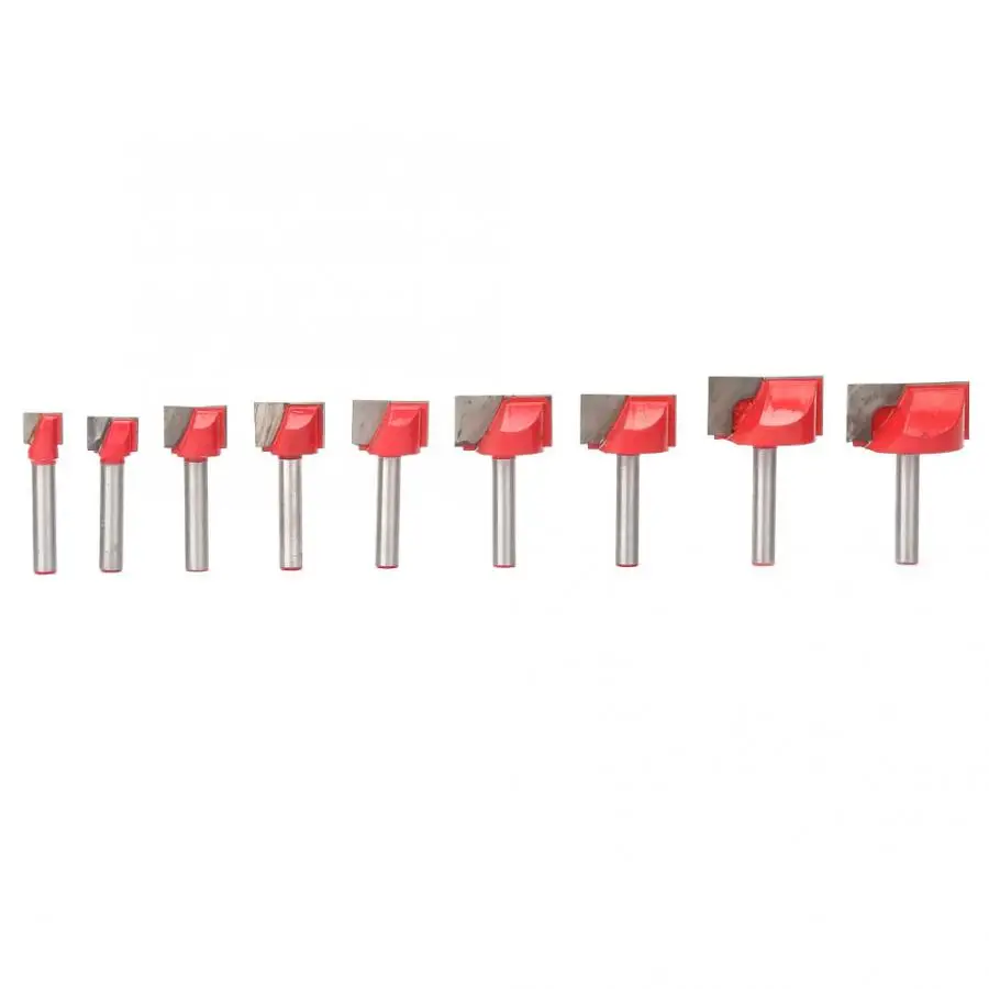 

Milling Machine 9Pcs High Accuracy 6 Shank Woodworking Engraving Router Bit Cutting Tool Accessories