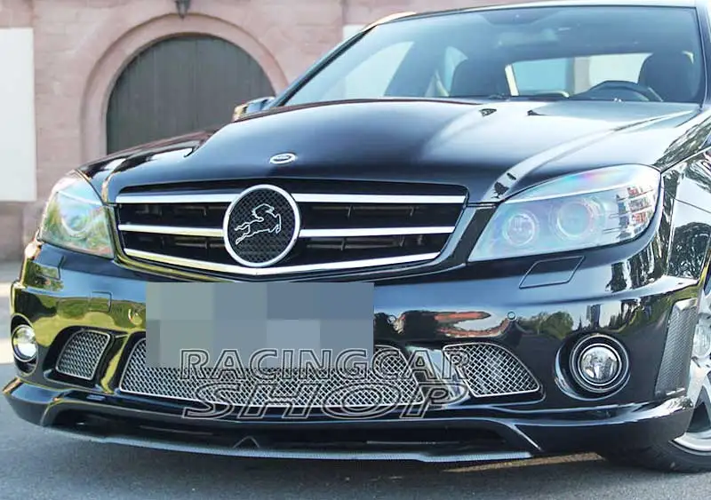 Окрашенный C стиль 3 шт. передний спойлер для BENZ W204 C63 AMG спортивный передний бампер 2008-2012 M017F