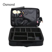 2017 Women High Quality Professional Makeup Organizer Bolso Mujer Cosmetic Case Large Capacity Storage Bag Disassembly Suitcases