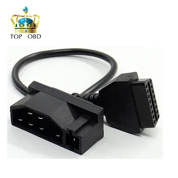 

2-10pcs 7Pin to OBD2 16Pin Cable Converter For F-o-r-d 7 Pin to DLC Lead OBDII 16 Pin Female Connector Transfer