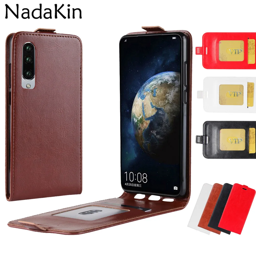 Вертикальный флип-чехол для телефона Huawei Nova 4 P Smart Y9 2019 Honor 8A 8C Magic 2 10 Lite P30 Pro вверх и